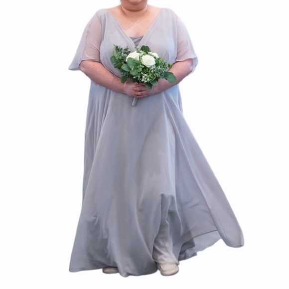 AW Bridal Light Silver bridesmaids Dress - Picture 3 of 8